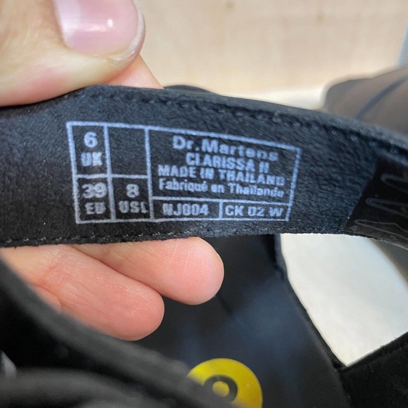 Dr Martens Sandals Womens Clarissa II Black Leather Punk Strappy Ankle Strap - Picture 8 of 9